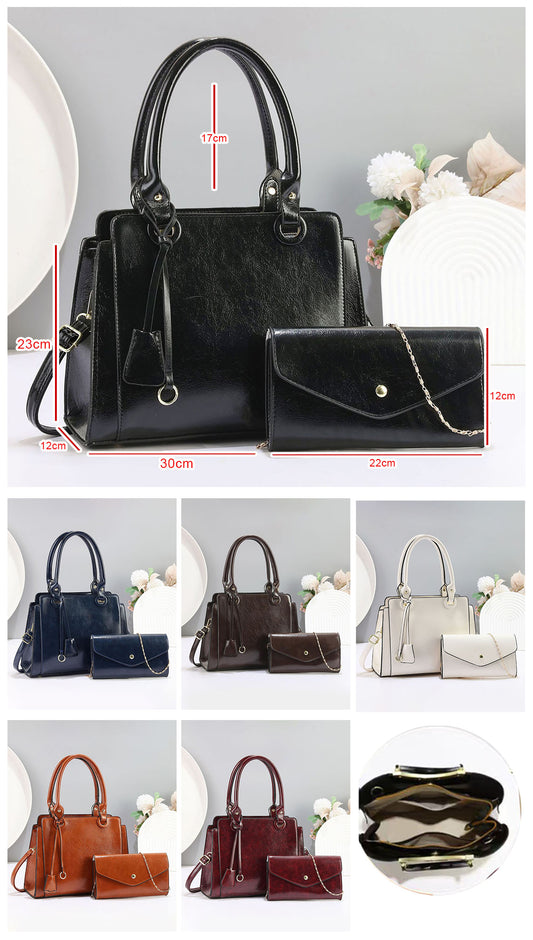 Cartera mediana con sobre