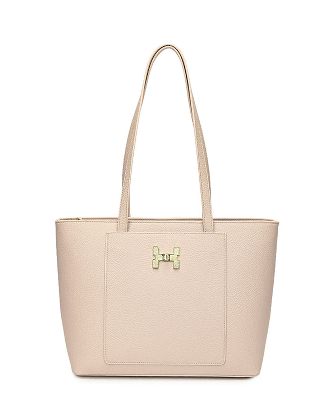 Bolso tote con bolsillo frontal