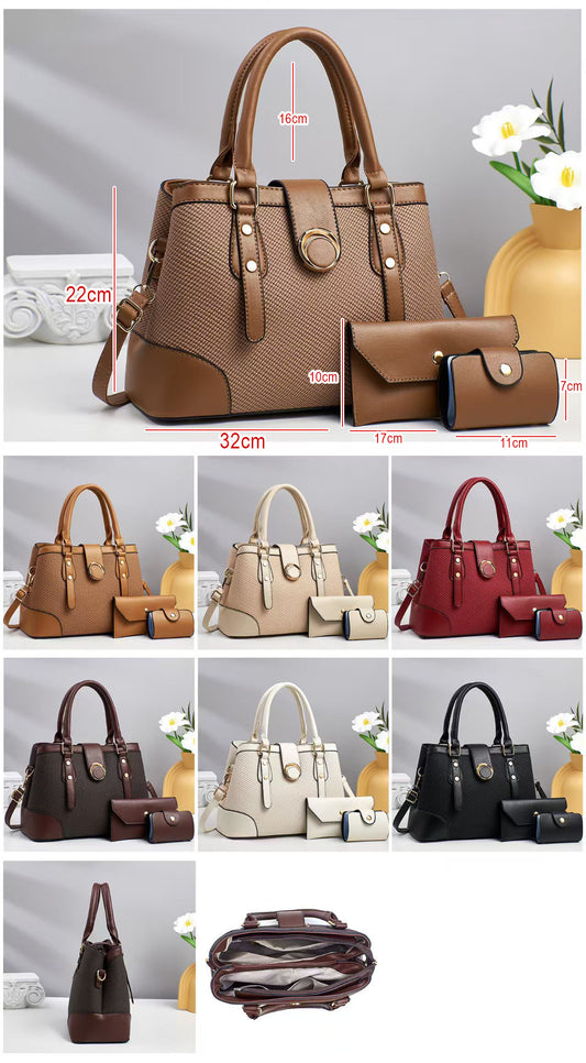 Conjunto de bolso de mano con sobres a juego