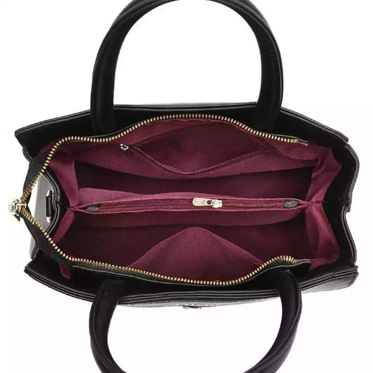 Cartera espaciosa con cierre en cremalerra