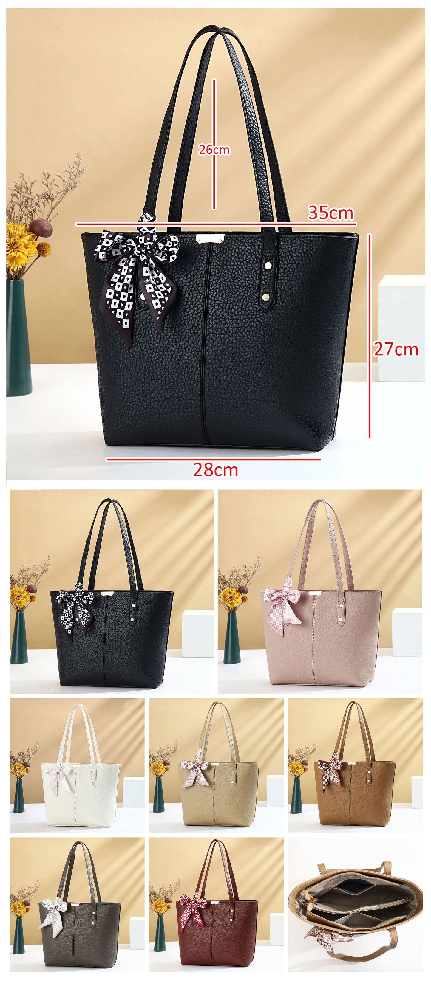 💕Oferta ¡San Valentín! 💕 • Cartera mediana tipo bolso con bufanda