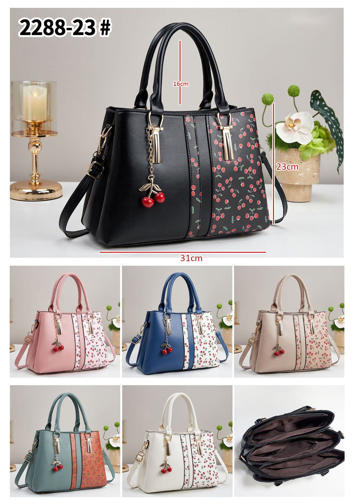 💕Oferta ¡San Valentín! 💕 • Cartera de mano con estampado floral con múltiples compartimentos