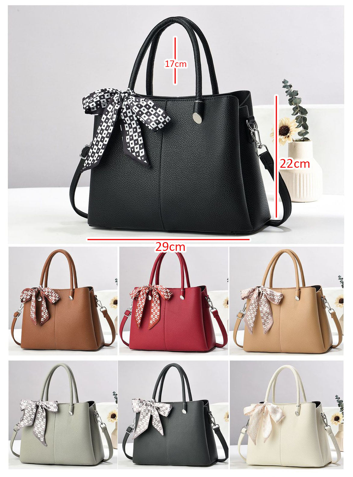 💕Oferta ¡San Valentín! 💕 • Cartera mediana con detalles en dorado y bufanda decorativa