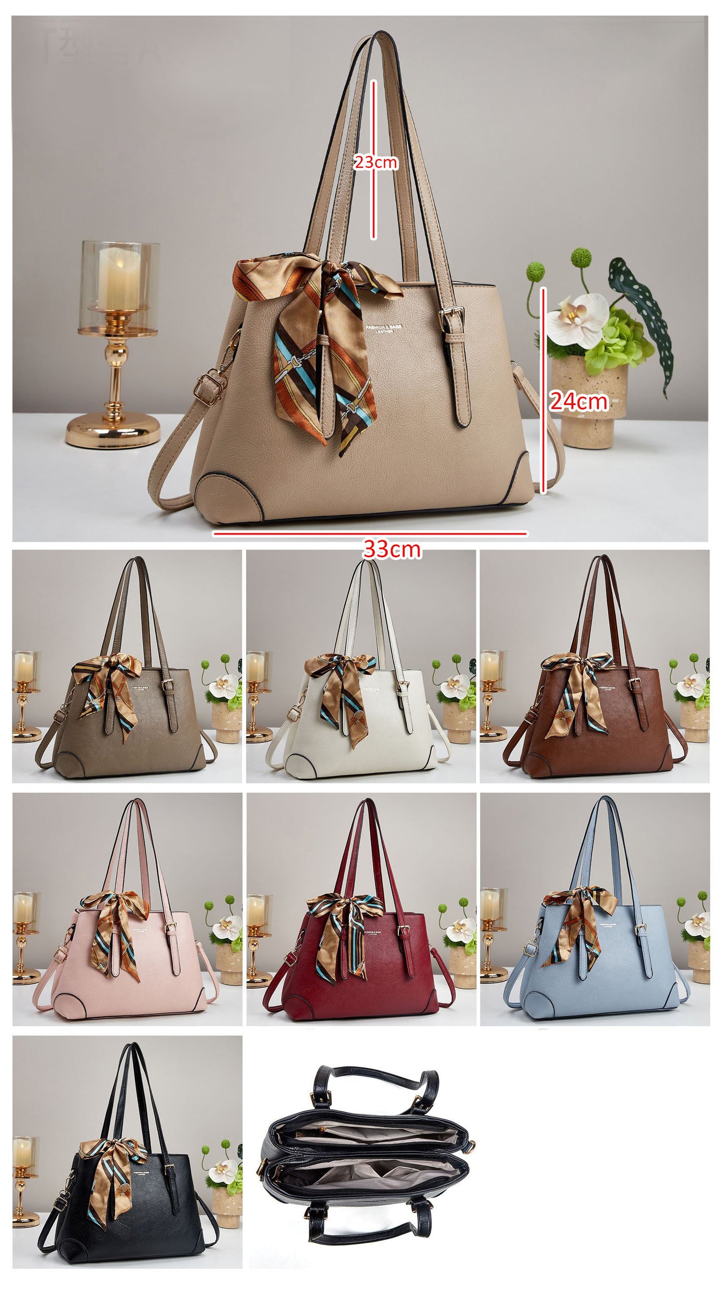 💕Oferta ¡San Valentín! 💕 •  Cartera tipo bolso con bufanda