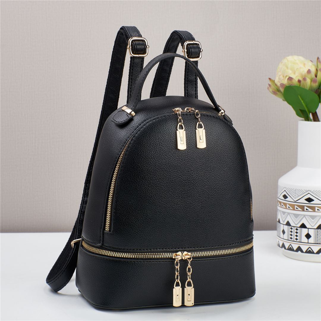 ❤️ Oferta San Valentín • Mochila ergonómica con agarradera superior y zippers superiores e inferiores