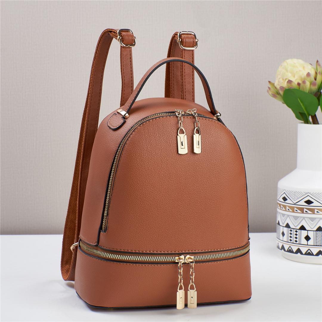 ❤️ Oferta San Valentín • Mochila ergonómica con agarradera superior y zippers superiores e inferiores