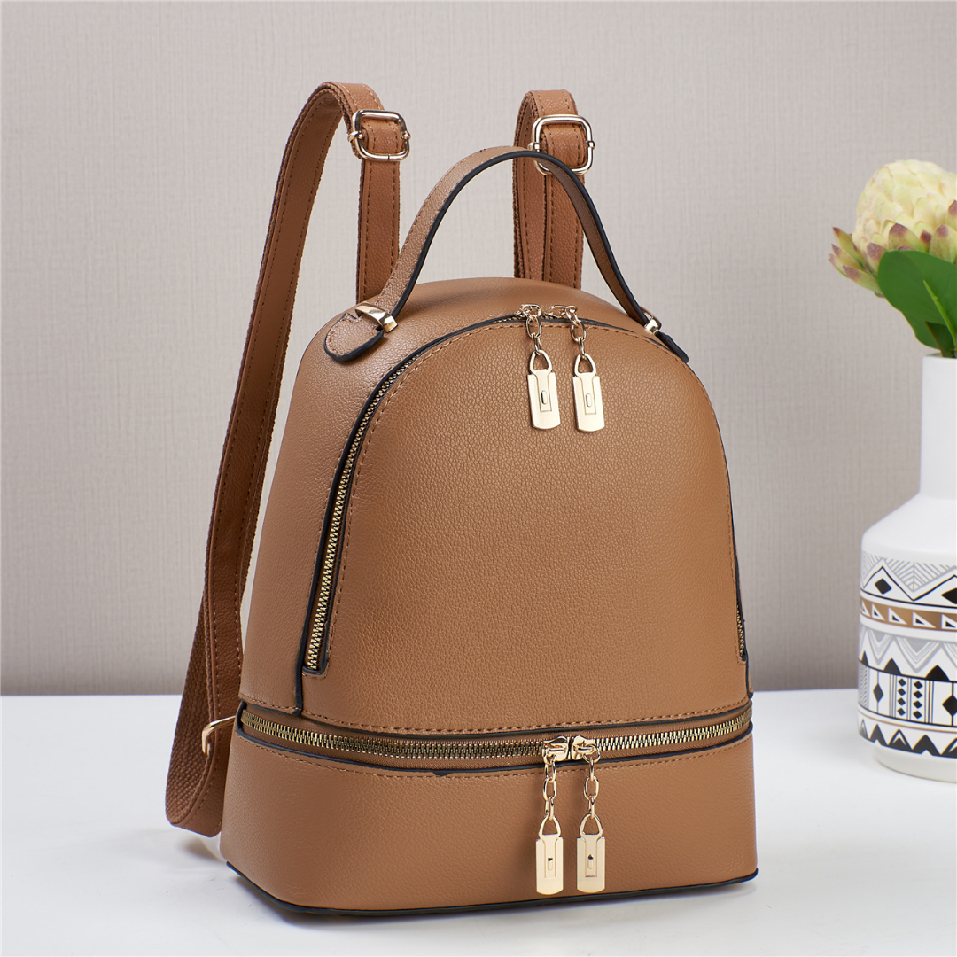❤️ Oferta San Valentín • Mochila ergonómica con agarradera superior y zippers superiores e inferiores