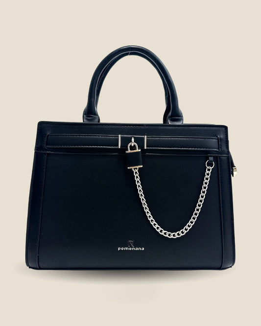 💕Oferta ¡San Valentín! 💕 • Cartera mediana con candado frontal y cadena decorativa