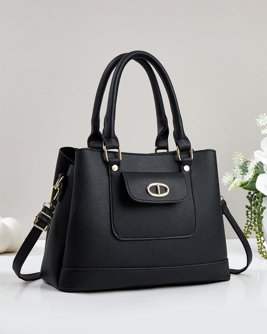 Cartera mediana con bolsillo frontal y correa larga desmontable