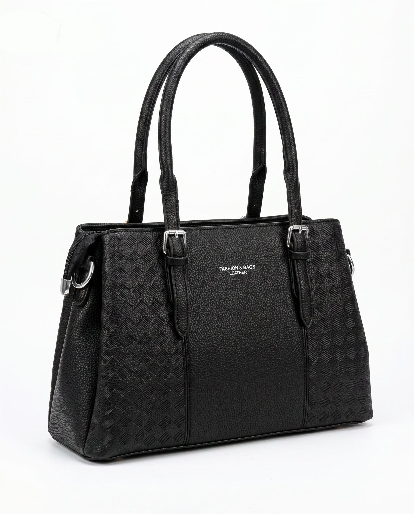 Bolso mediano con diseño de textura tejida