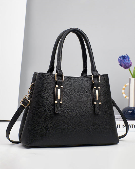 Cartera mediana con detalles en dorado