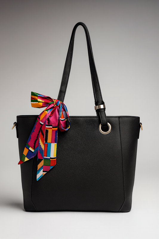 Black Friday • Cartera espaciosa con bufanda