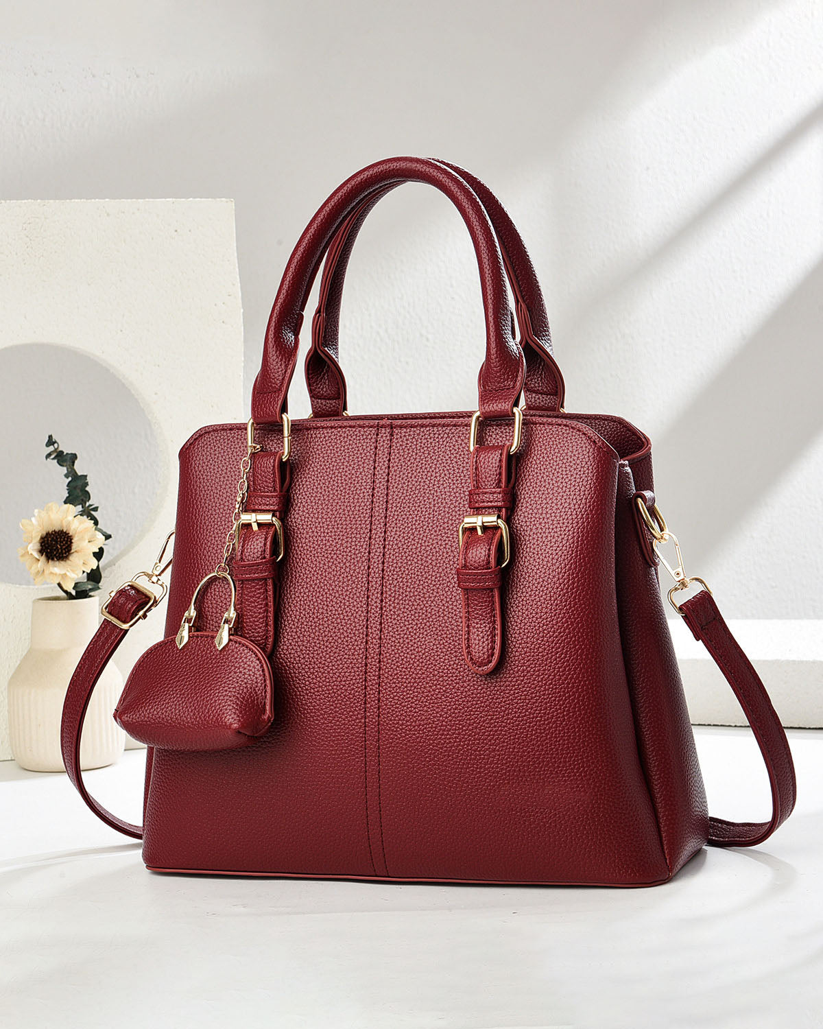 💕Oferta ¡San Valentín! 💕 •  Cartera mediana con llavero de carterita