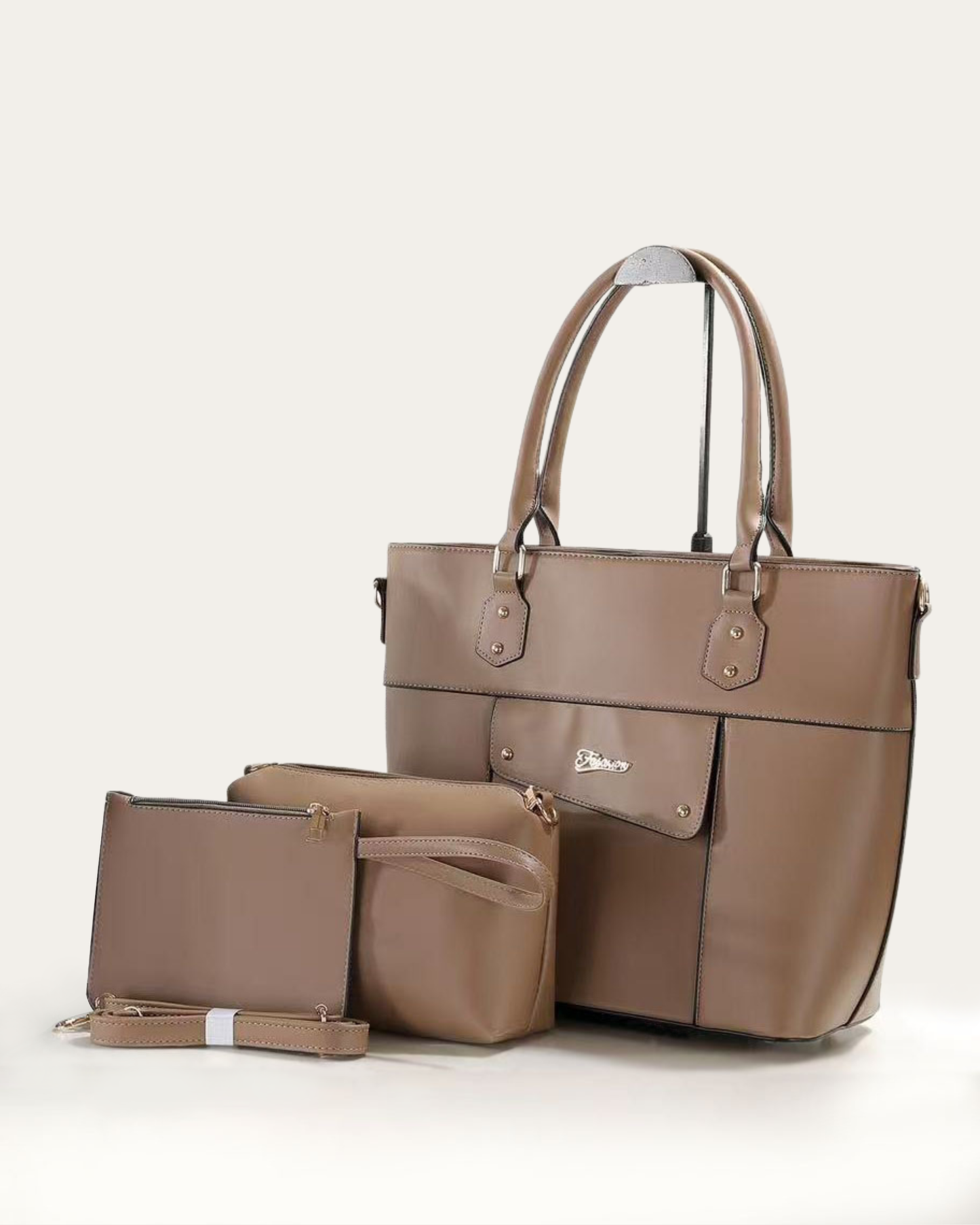 Combo 3 piezas: cartera grande, bolsito y sobre libre