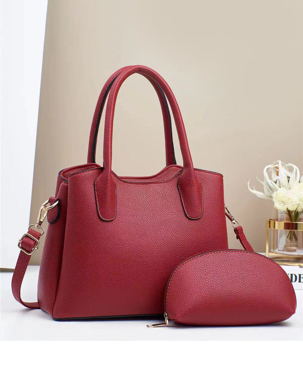 Cartera mediana con bolsito libre