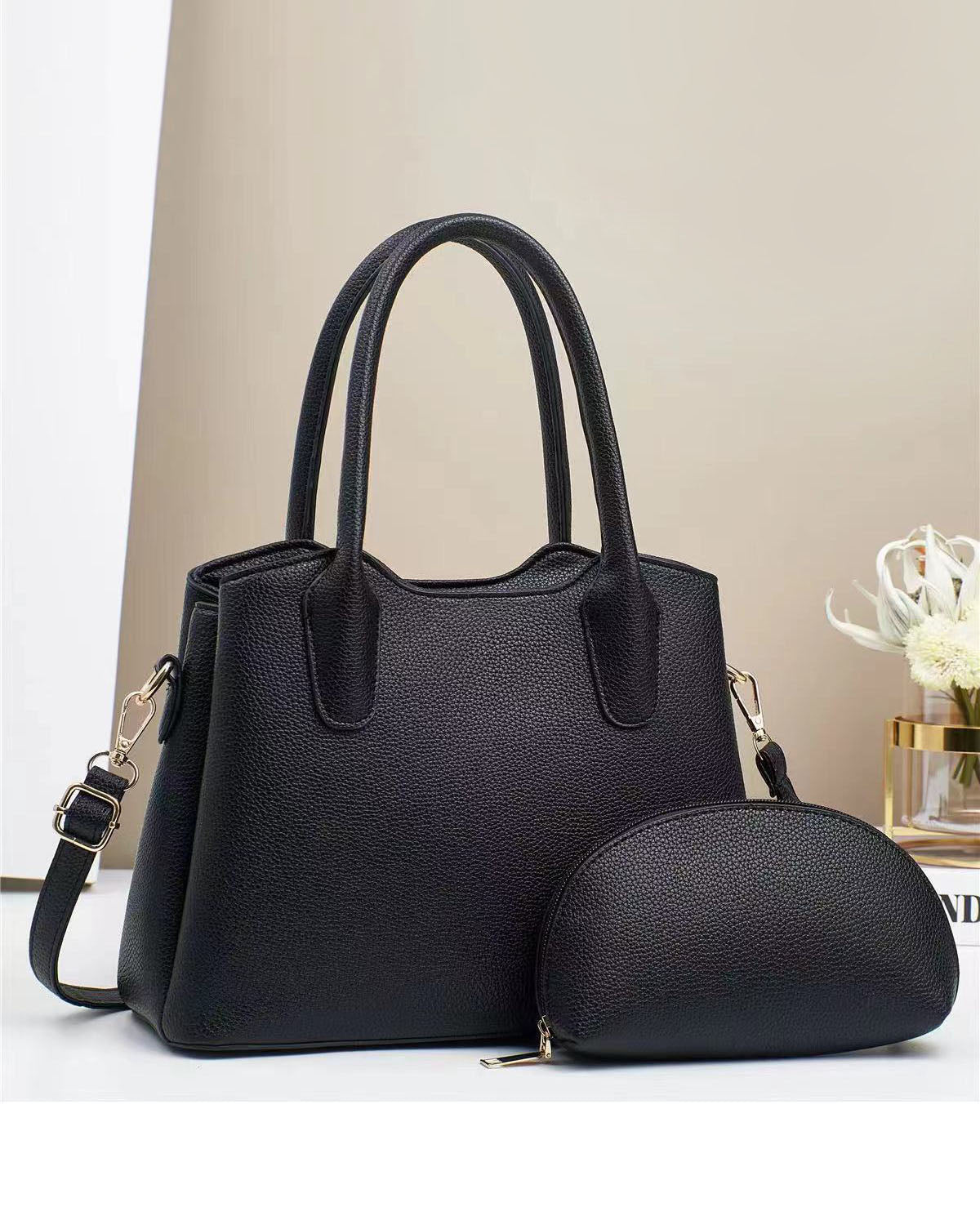 Cartera mediana con bolsito libre