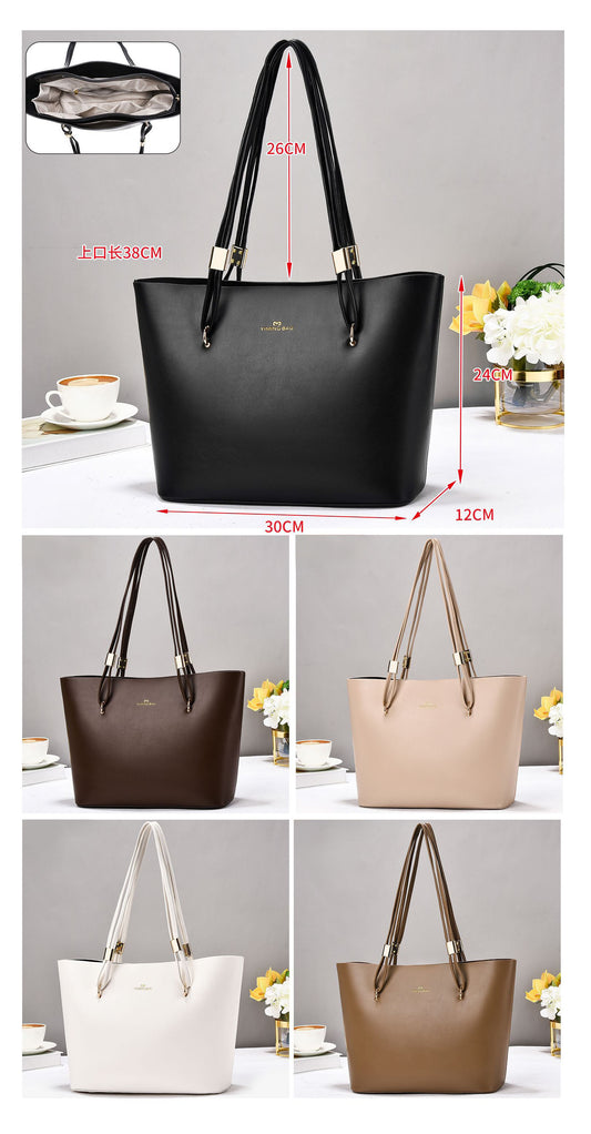 Bolso Grande con Doble Asa y Cierre Seguro – Interior Forrado y Bolsillos Internos