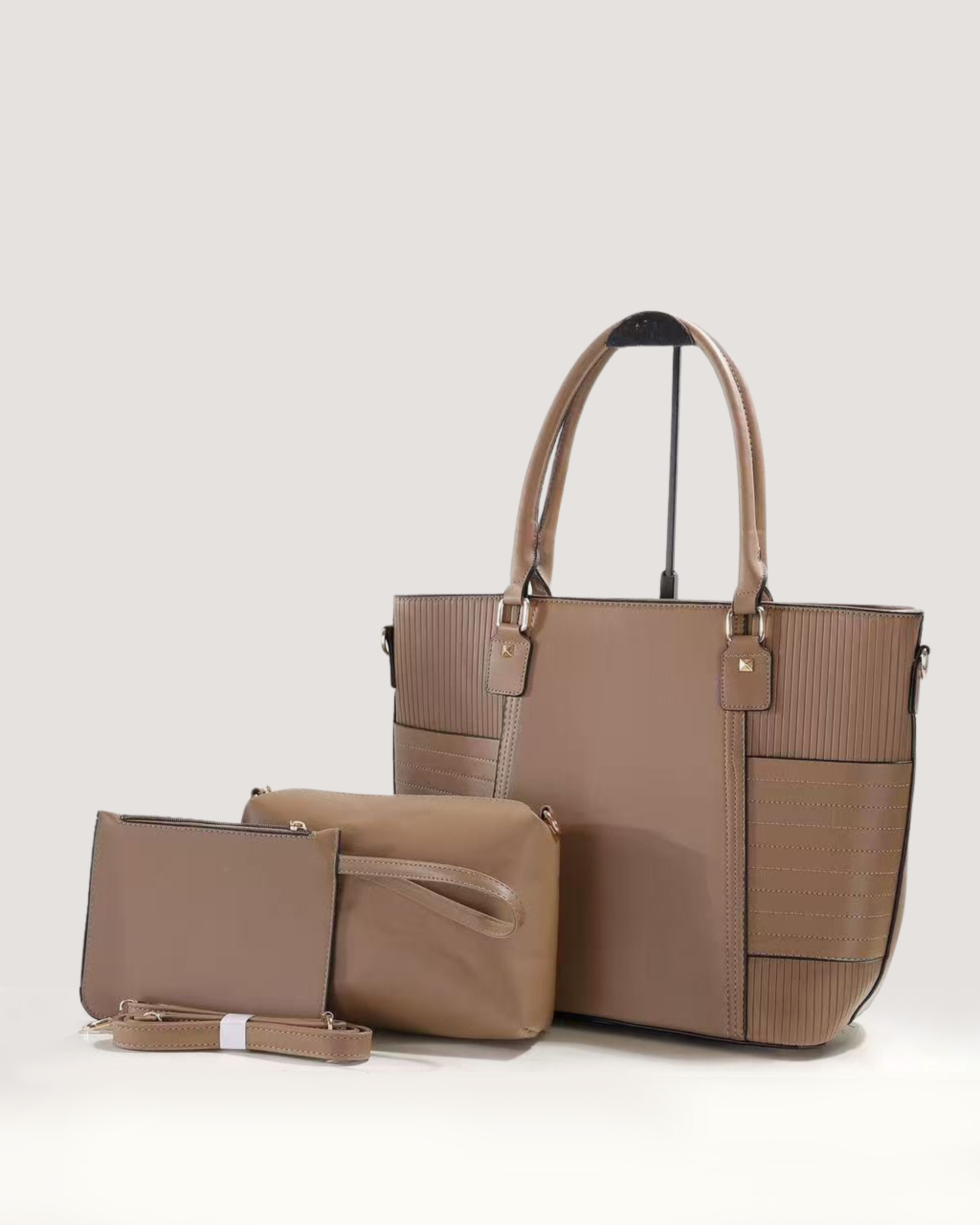 Combo 3 piezas: cartera grande, bolsito y sobre libre