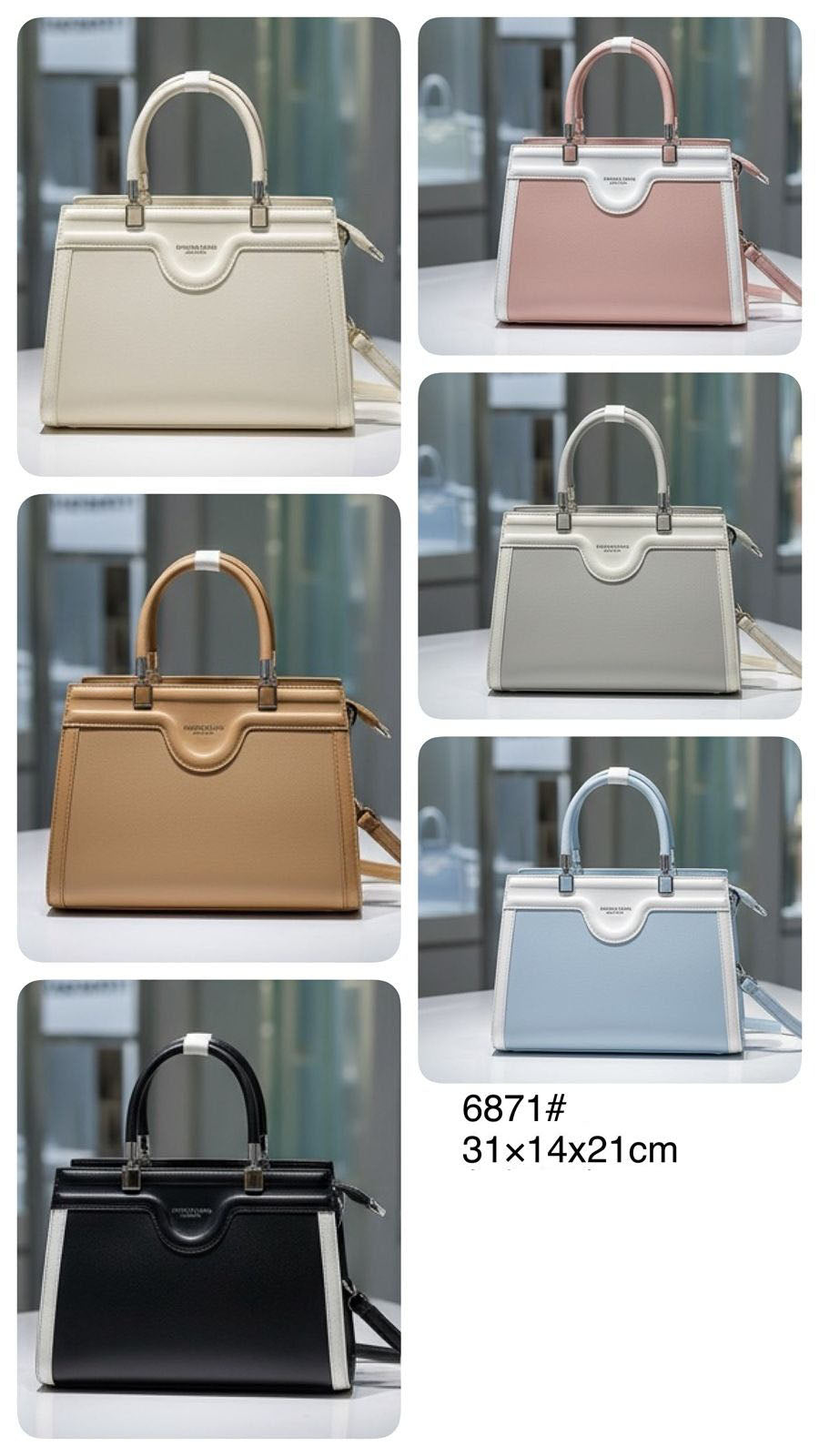 Cartera mediana amplia para uso diario, calidad superior