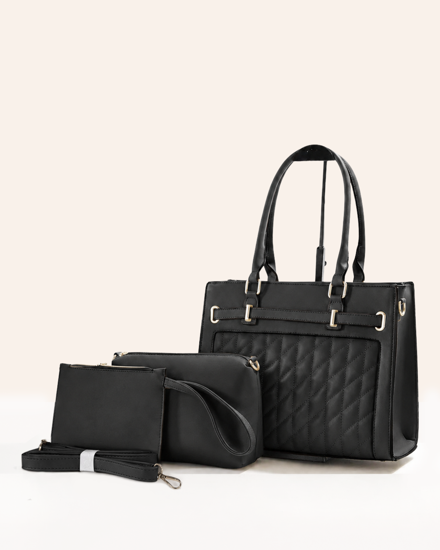 Combo 3 piezas: cartera mediana, bolsito y sobre libre