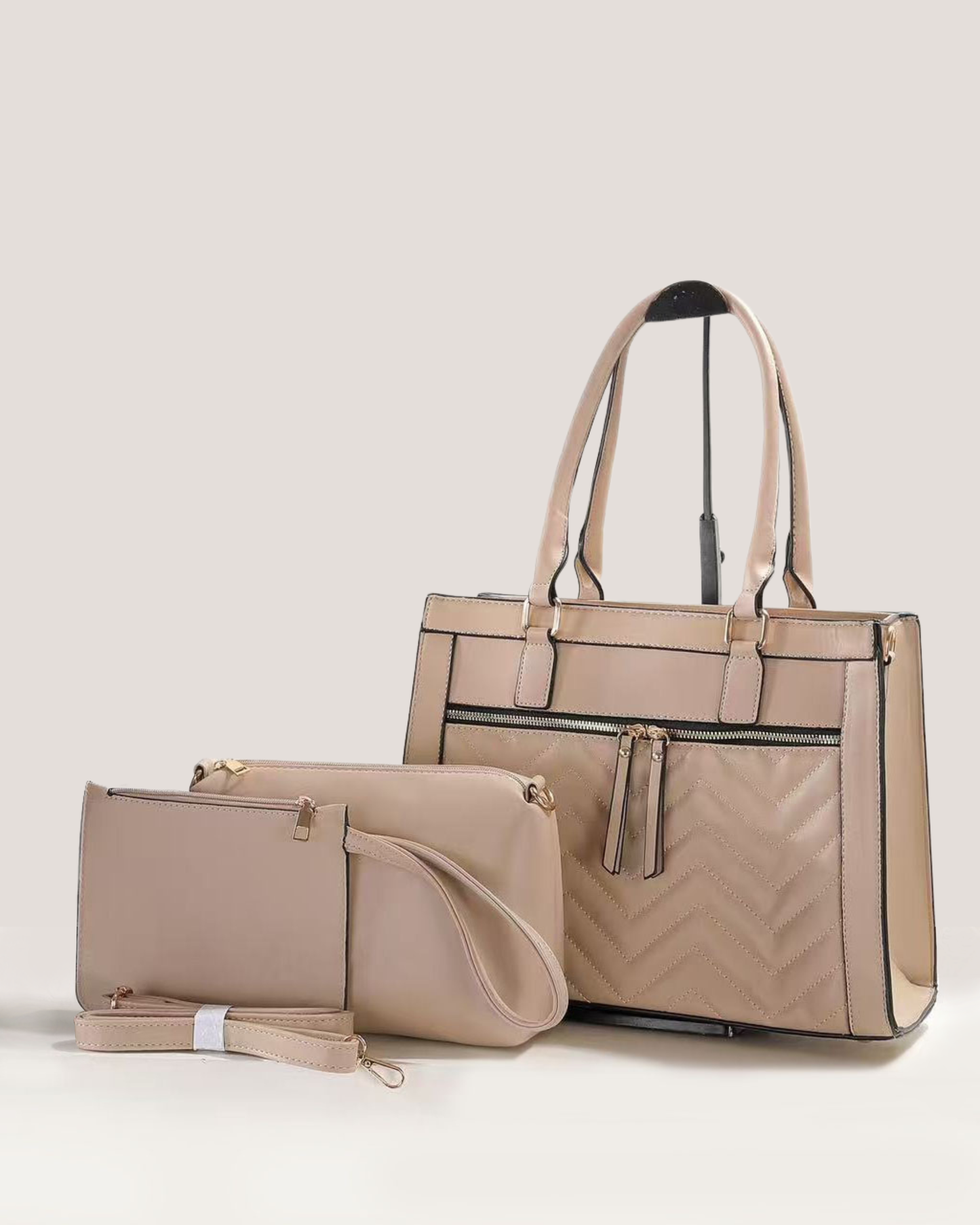 Combo 3 piezas: cartera mediana, bolsito y sobre libre