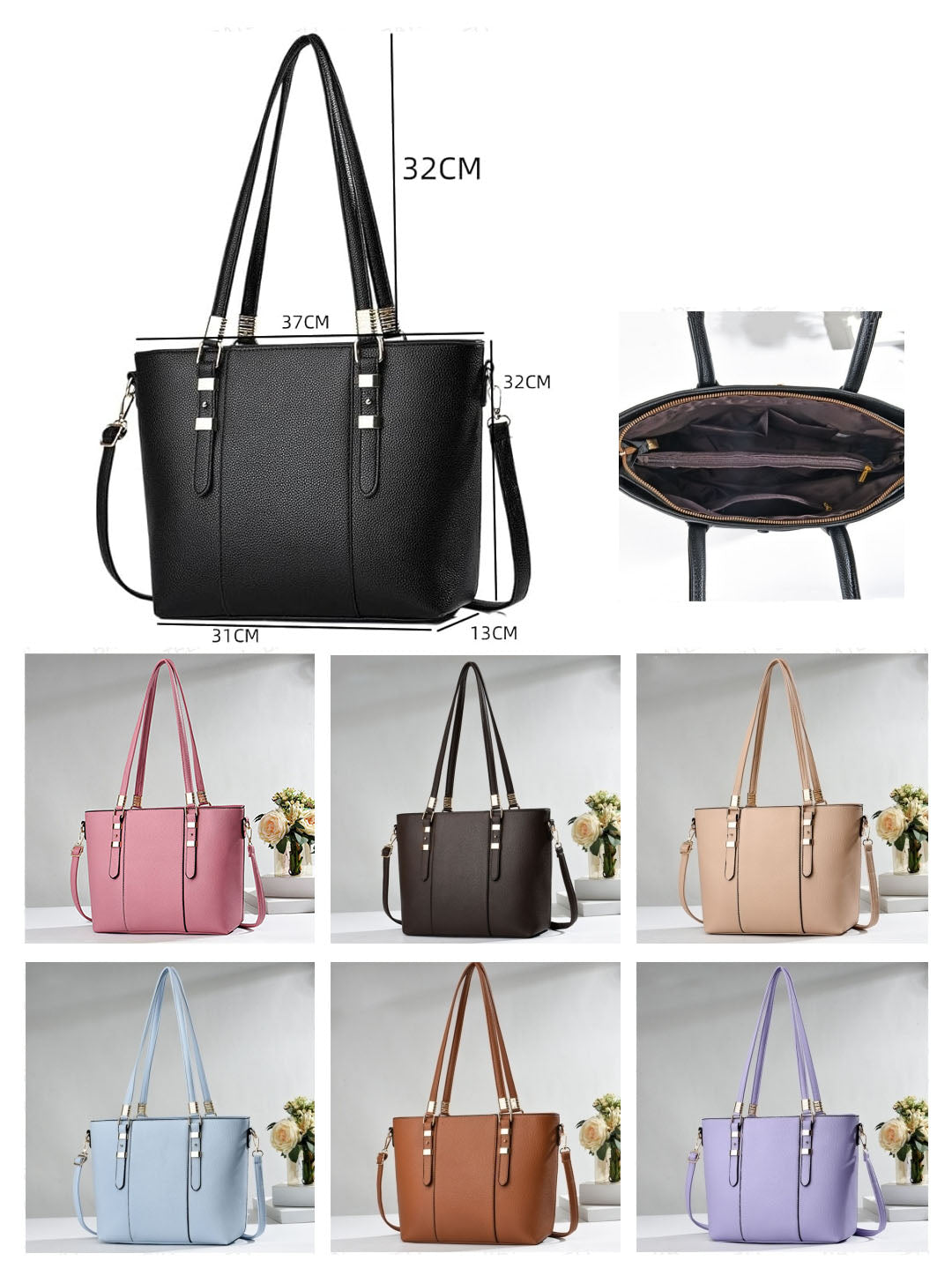 Black Friday • Cartera grande de buena capacidad