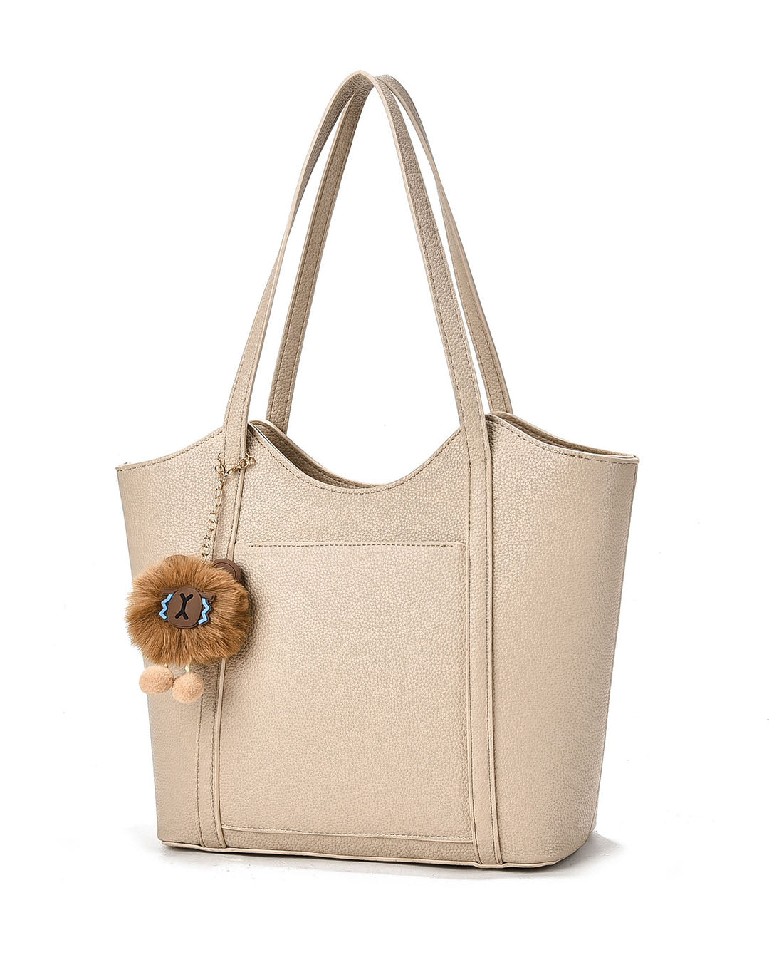 Cartera tipo bolso tamaño mediano, incluye llavero peluche