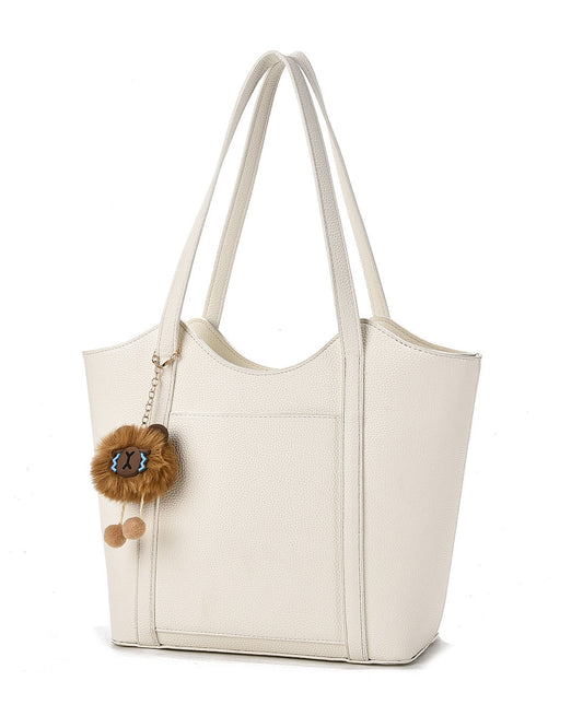 Cartera tipo bolso tamaño mediano, incluye llavero peluche