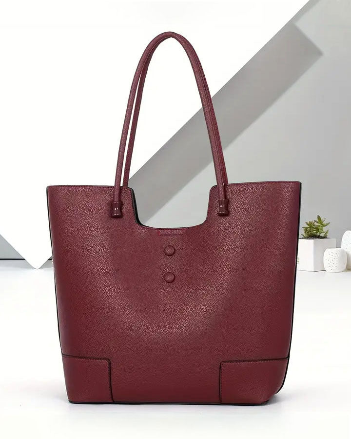 Bolso de Hombro con Interior Forrado y Cierre con broche – Diseño Minimalista