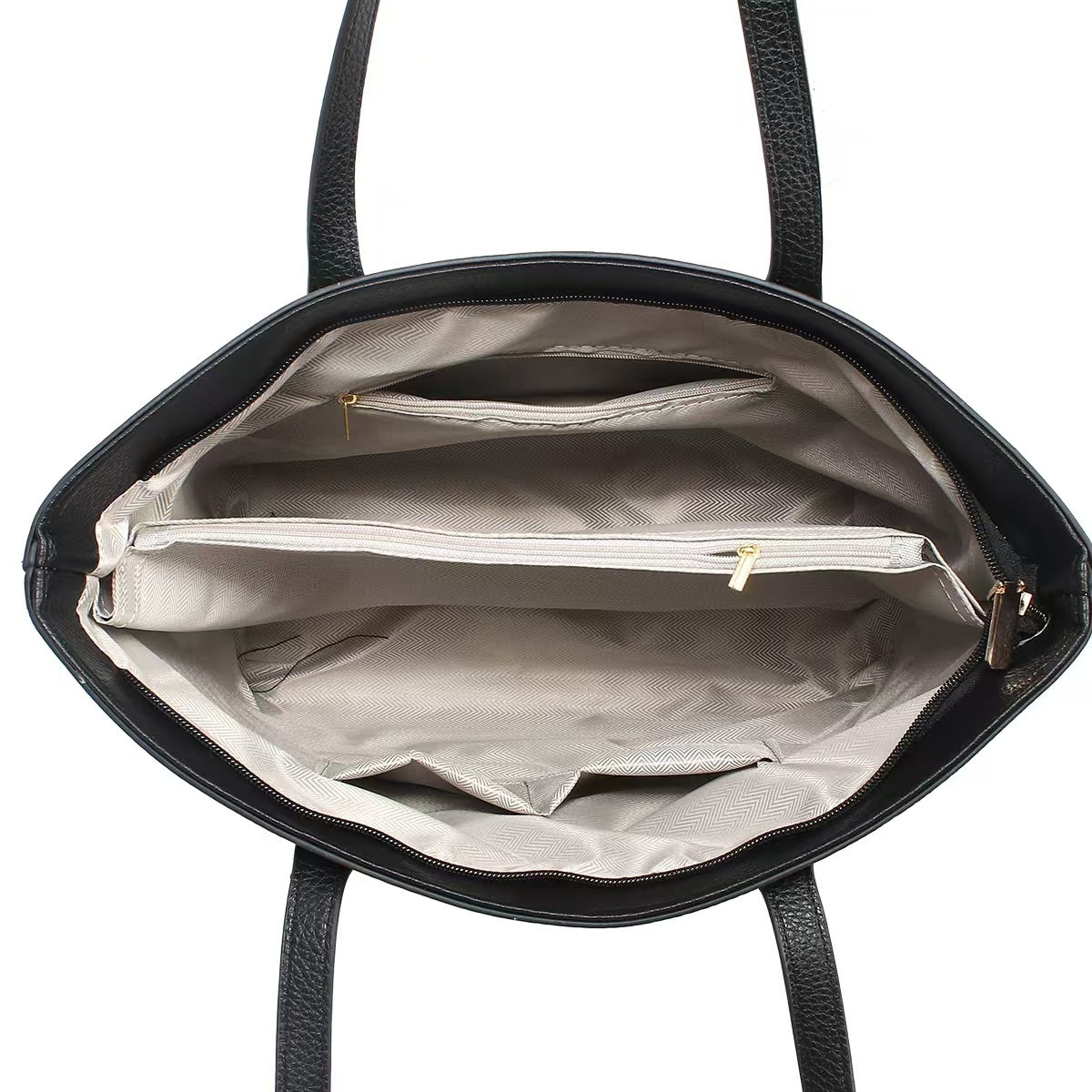 Bolso tipo tote con textura granulada