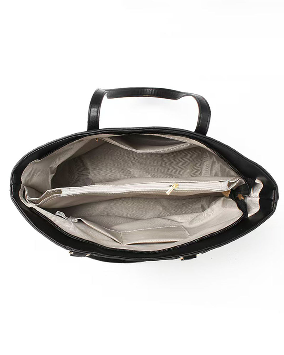 Bolso tipo tote con textura y asas largas, ideal para uso diario o profesional