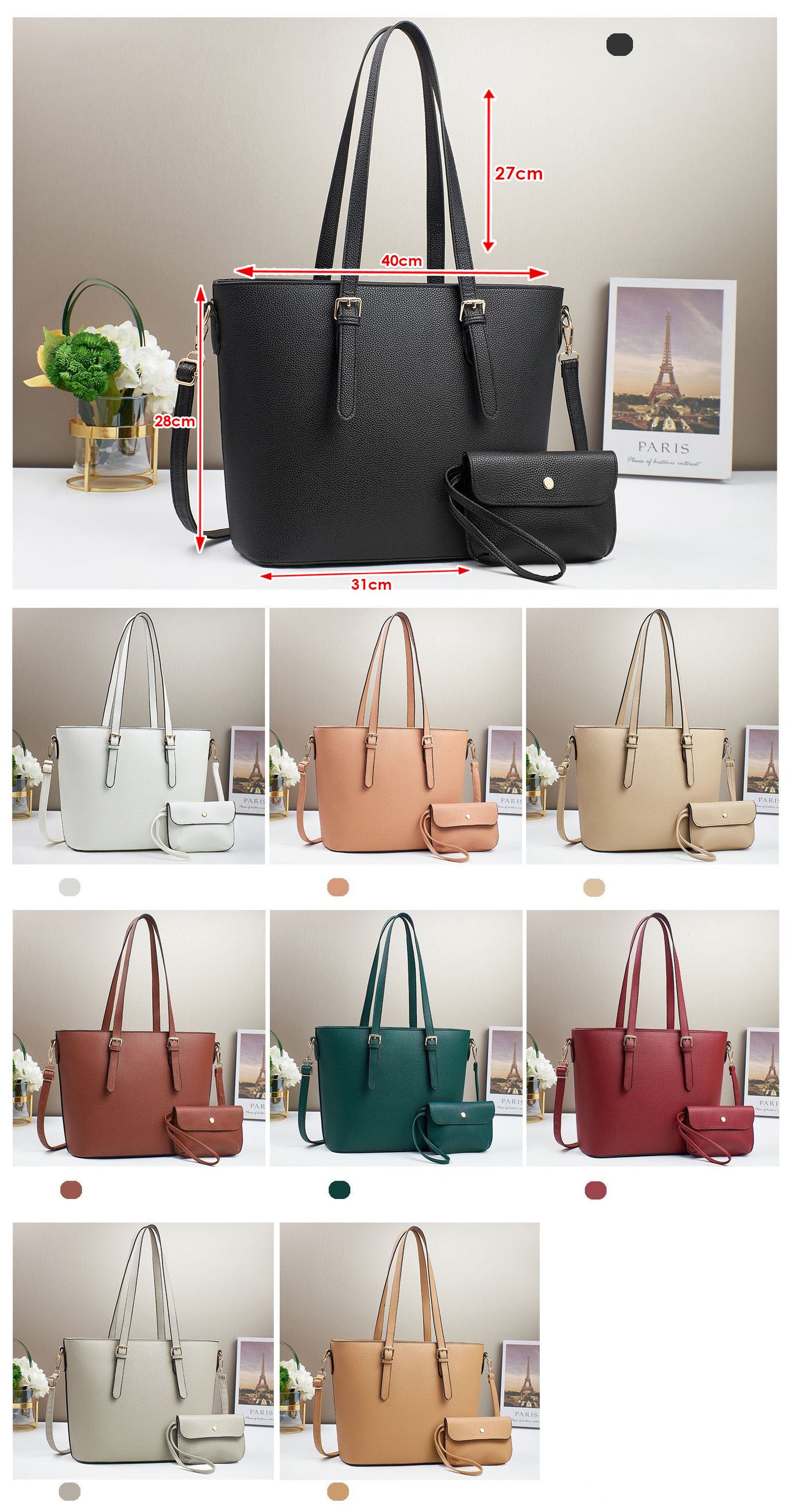 Tote practica con pouch a juego