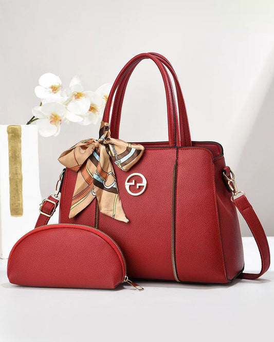 Cartera mediana con bufanda y bolsillo libre