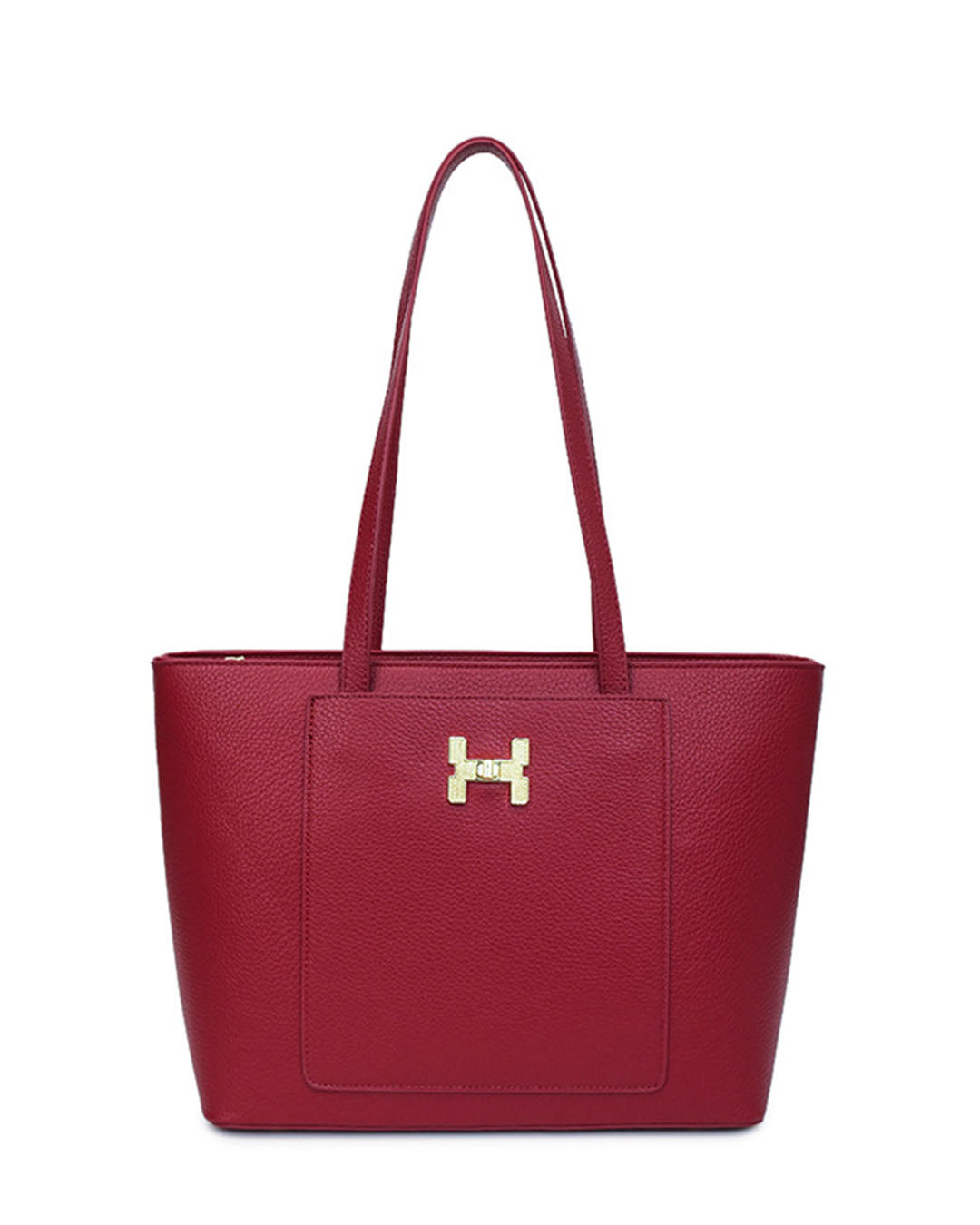 Bolso tote con bolsillo frontal