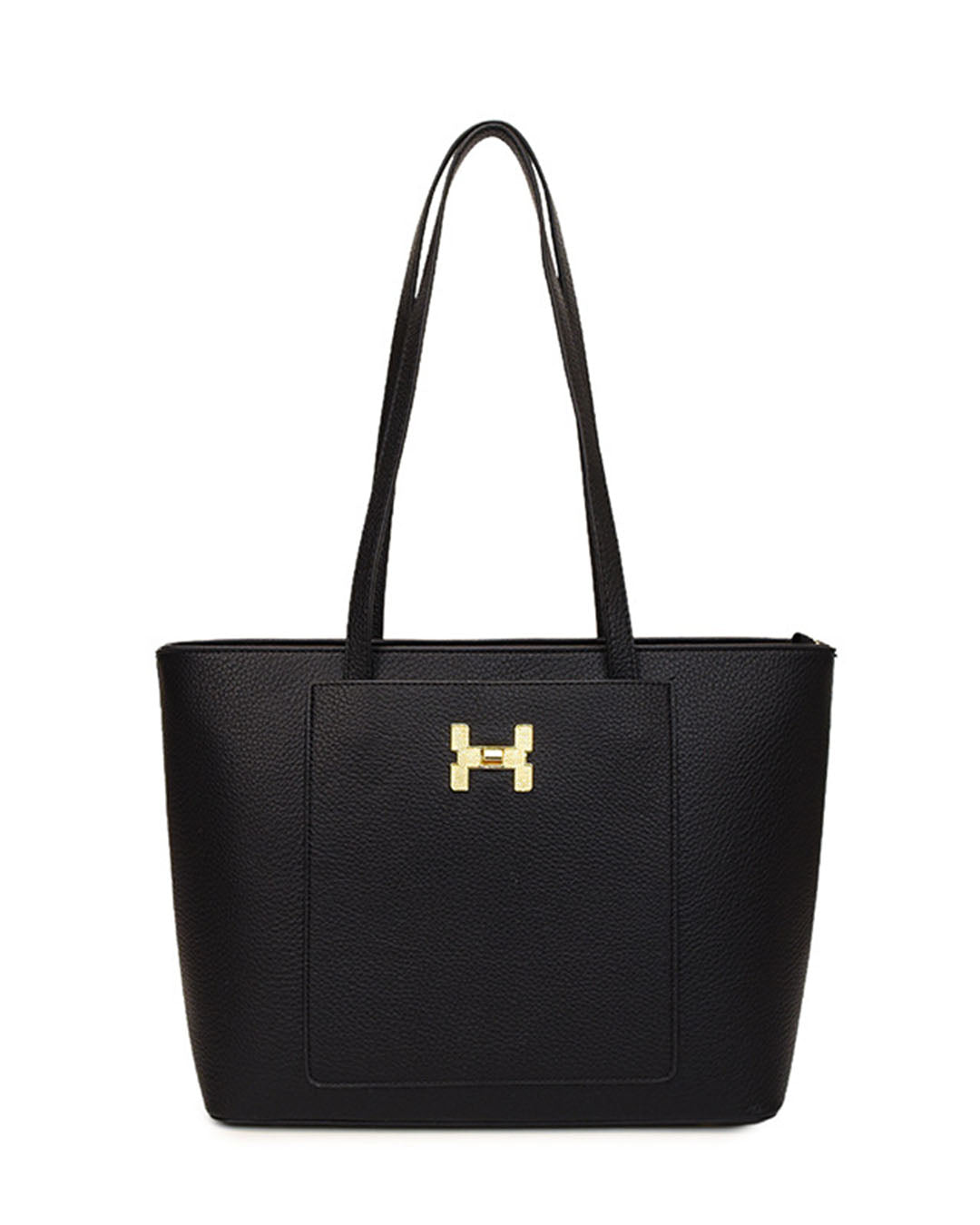 Bolso tote con bolsillo frontal