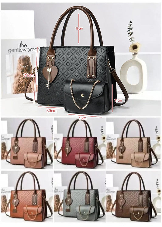 Cartera mediana con cartera pequeña