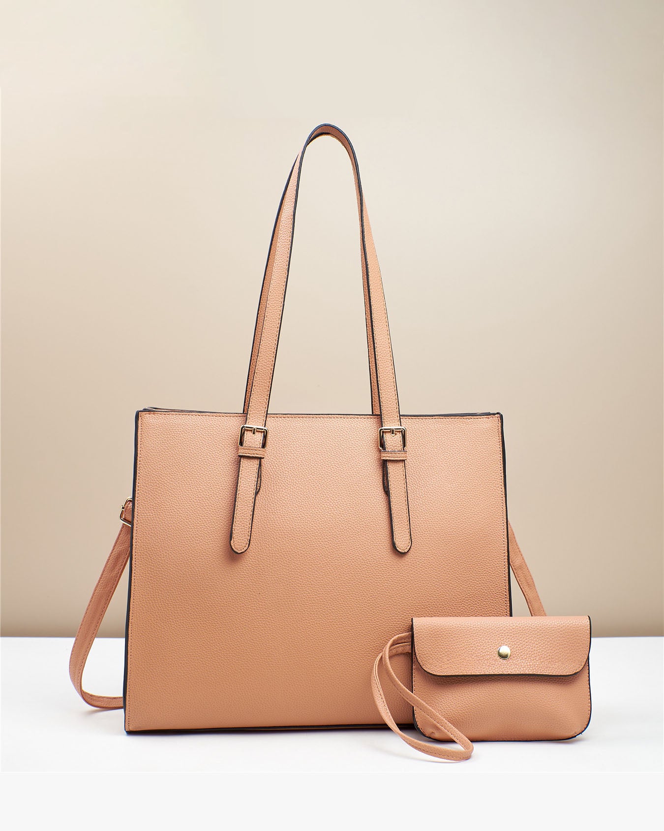 Cartera tipo bolso con mini monedero