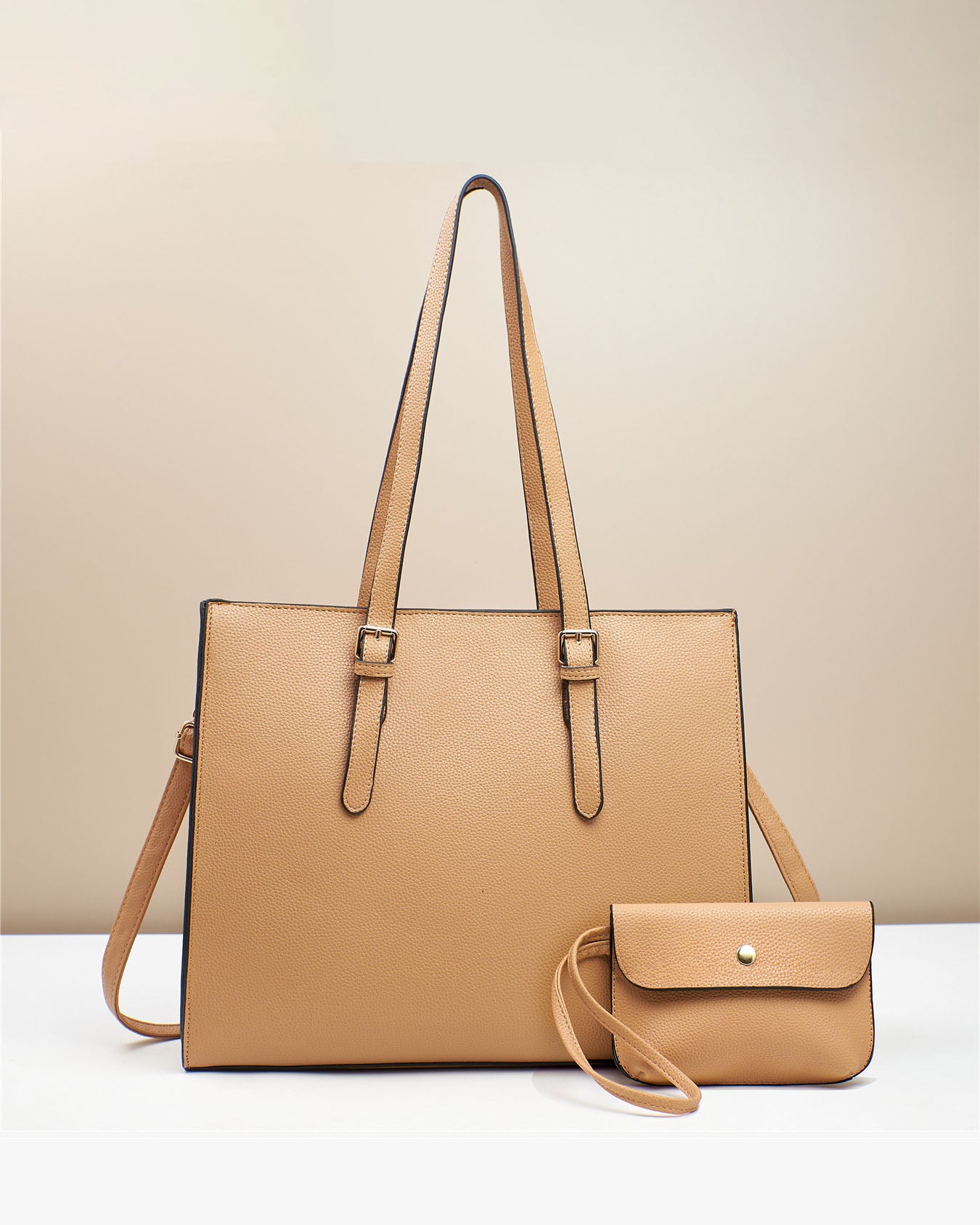 Cartera tipo bolso con mini monedero