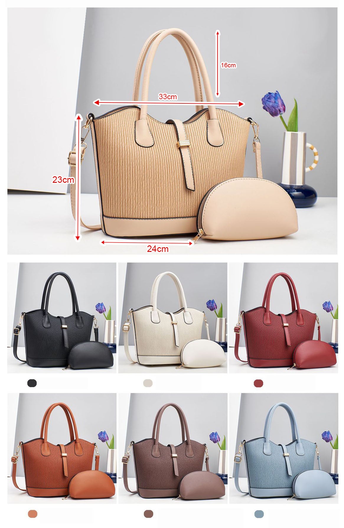 Cartera elegante con sobre