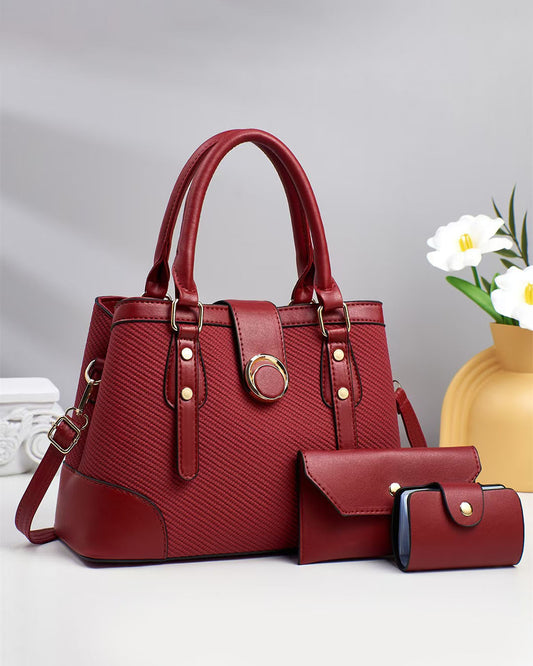 Conjunto de bolso de mano con sobres a juego