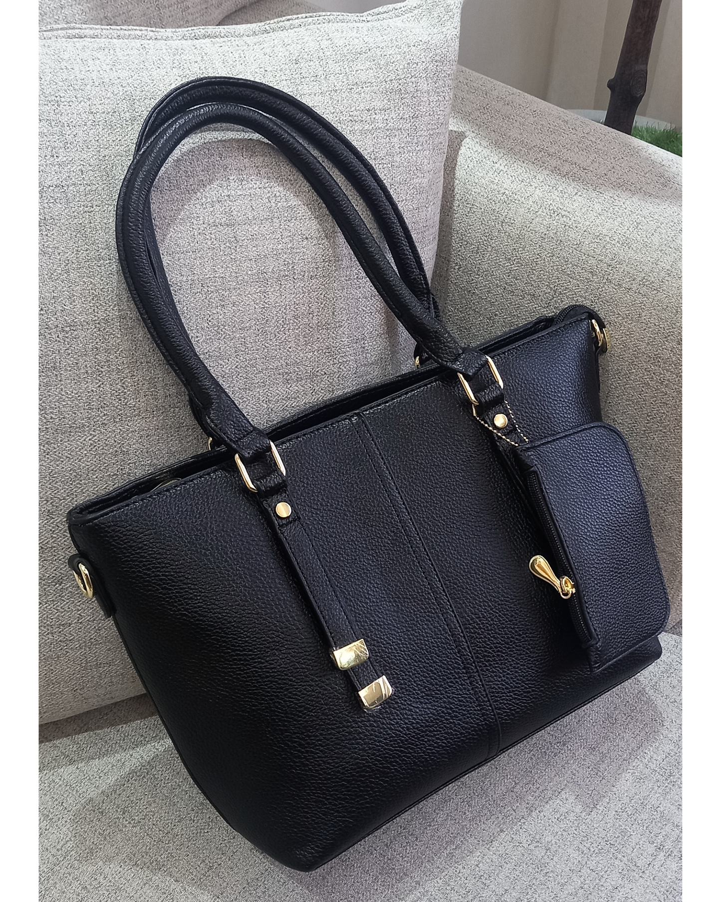 Black Friday • Cartera espaciosa con bolsillo colgante