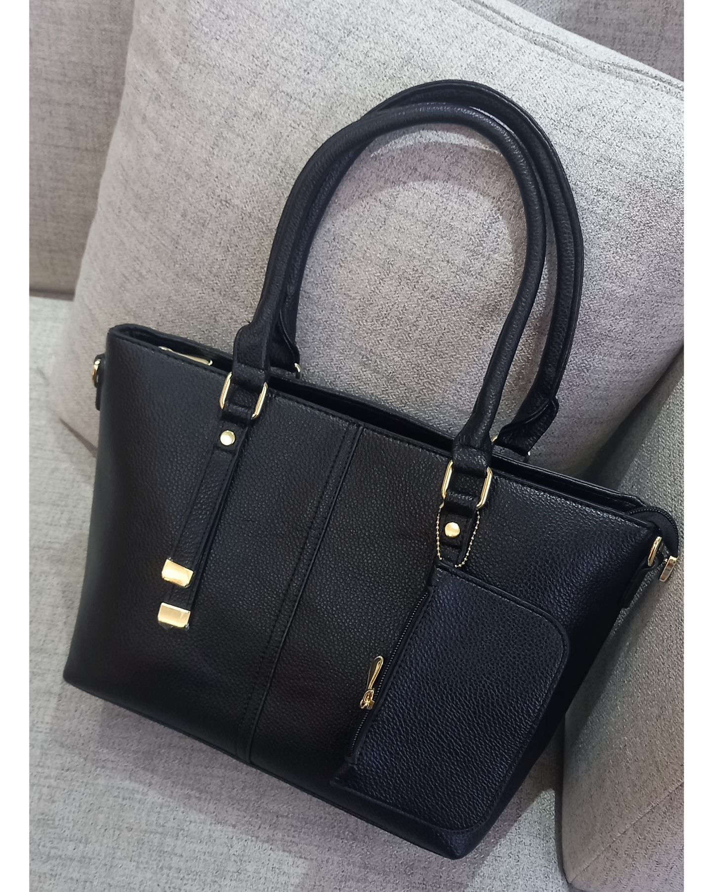 Black Friday • Cartera espaciosa con bolsillo colgante