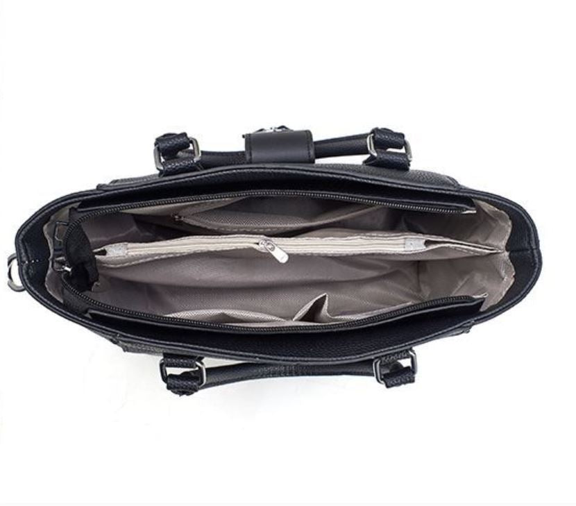 Cartera mediana espaciosa con sobre y llavero