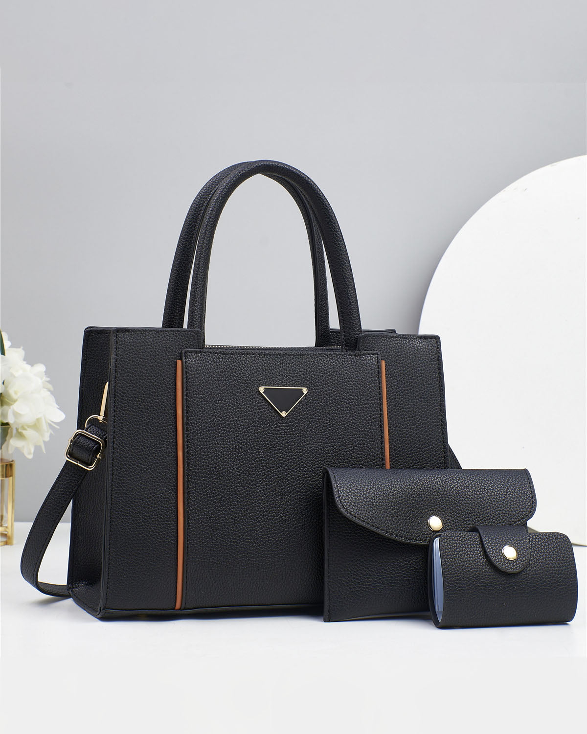 Combo tres piezas, carteras con sobre y tarjetero