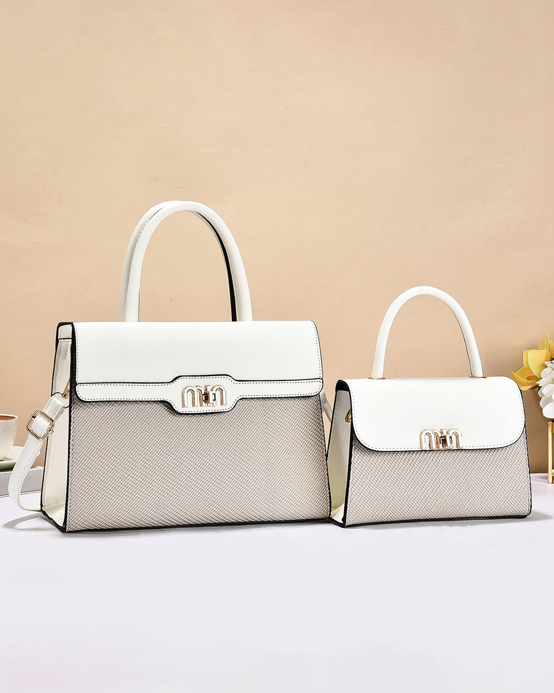 Conjuntos de bolsas de estructura rigida con diseño clasico para uso casual o elegante