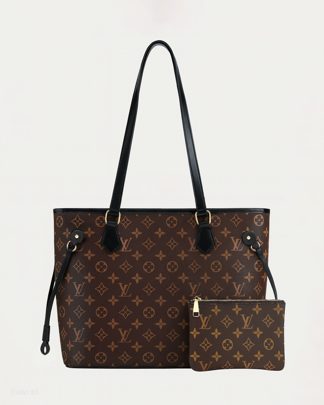 Cartera tote estampada con estuche incluido