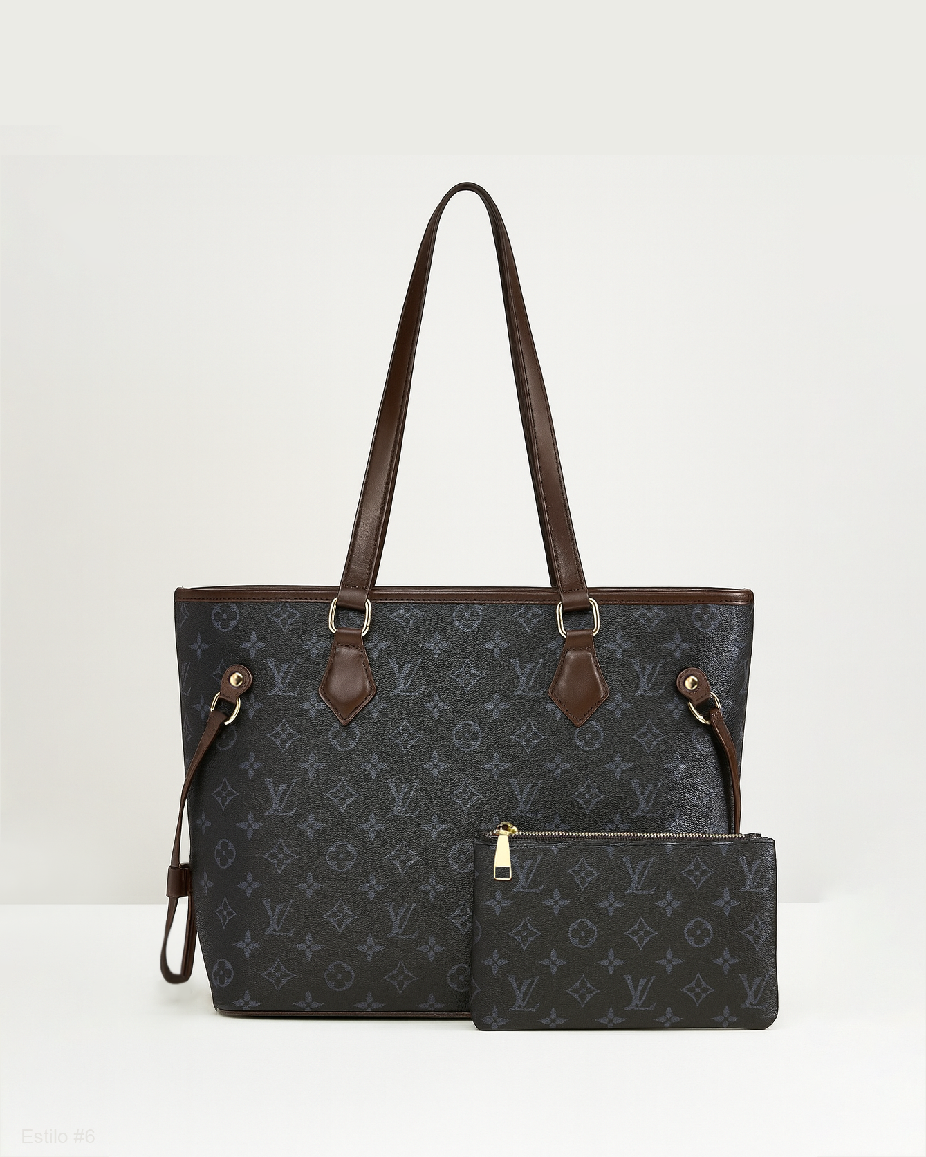 Cartera tote estampada con estuche incluido