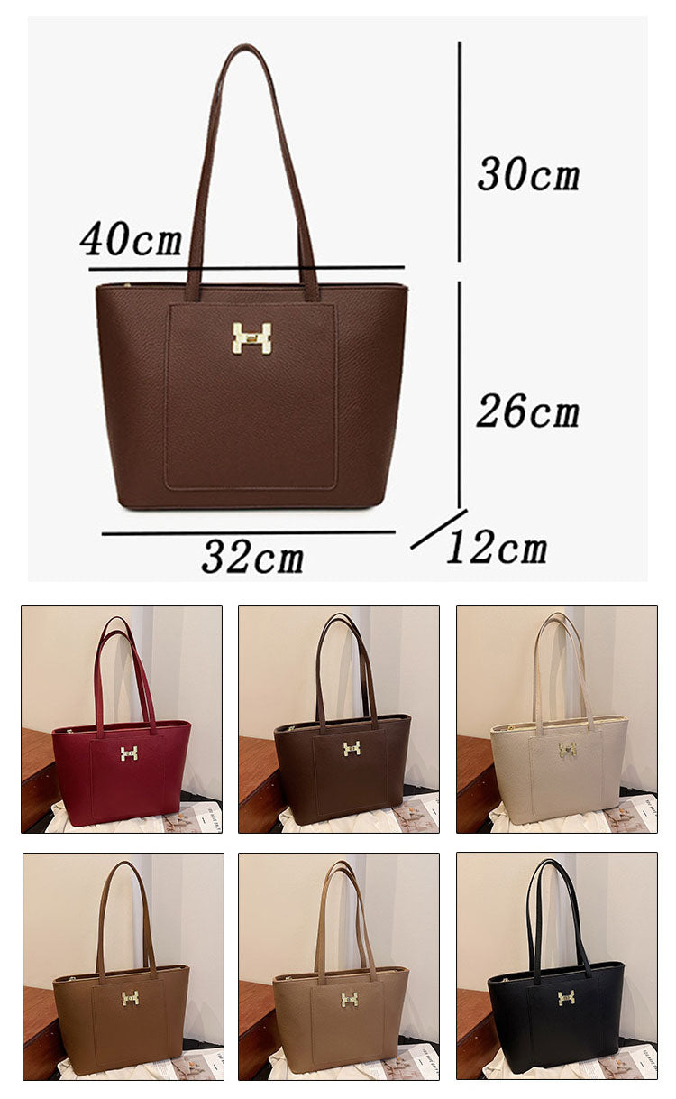 Bolso tote con bolsillo frontal