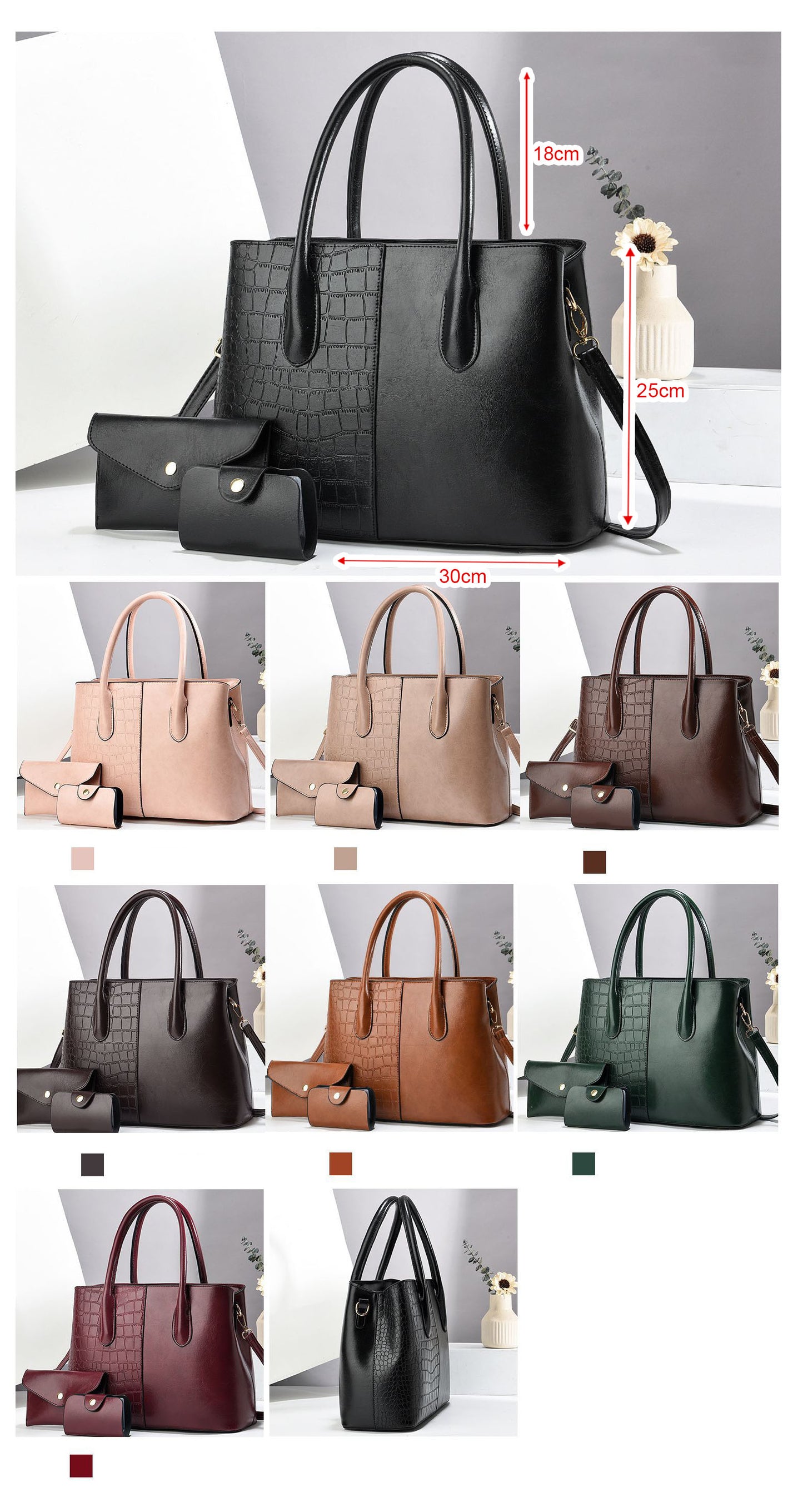 Cartera espaciosa con sobre y llavero tipo sobre