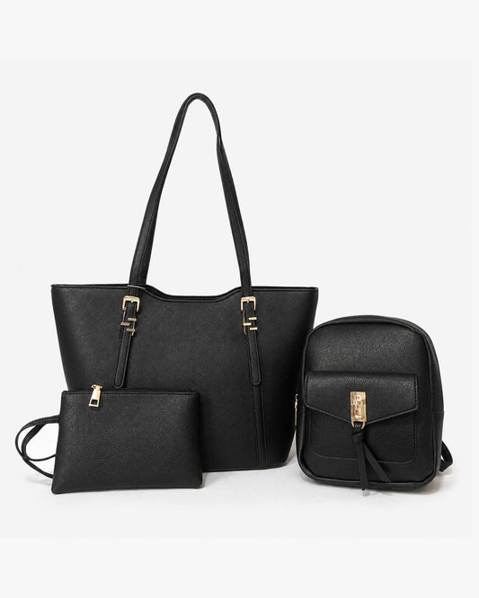 Combo tres piezas, mochila mini y sobre